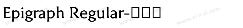 Epigraph Regular字体转换